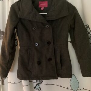 London Fog Kids Dark Brown Pea Coat